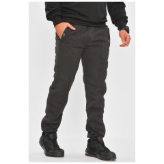 Спортивні штани чоловічі на флісі темно-сірого кольору 205886L