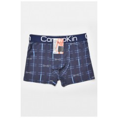 Боксери чоловічі темно-синього кольору з принтом 205904L