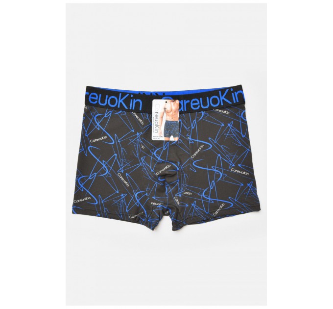 Боксери чоловічі чорного кольору з принтом 205924L