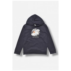 Світшот дитячий для хлопчика на флісі темно-синього кольору 206006L