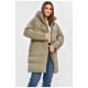 Куртка женская зимняя оливкового цвета 206041L