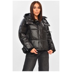 Куртка жіноча демісезонна чорного кольору 206250L