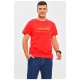 Футболка чоловіча червоного кольору з принтом 206294L