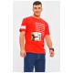 Футболка чоловіча червоного кольору з принтом 206296L