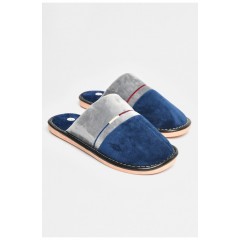 Капці кімнатні чоловічі темно-синього кольору 206383L