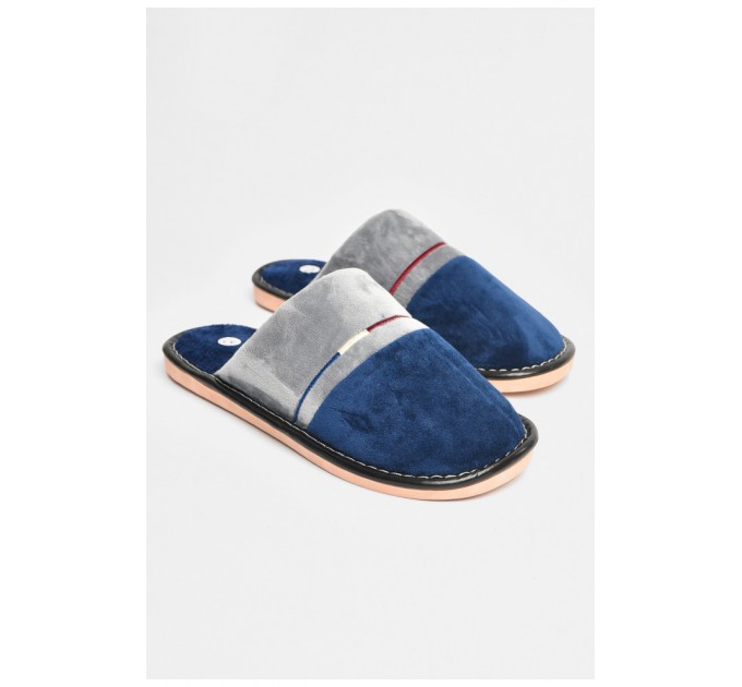 Капці кімнатні чоловічі темно-синього кольору 206383L