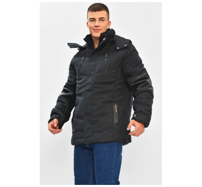 Куртка мужская демисезонная темно-серого цвета 206420L