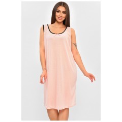 Нічна сорочка жіноча напівбатальна персикового кольору 206463L Нічна сорочка жіноча напівбатальна персикового кольору 206463L