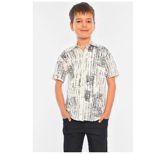 Сорочка дитяча хлопчик молочна 148461L