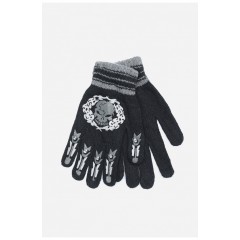 Рукавички підліткові для хлопчика сірого кольору на 12-15 років 152834L