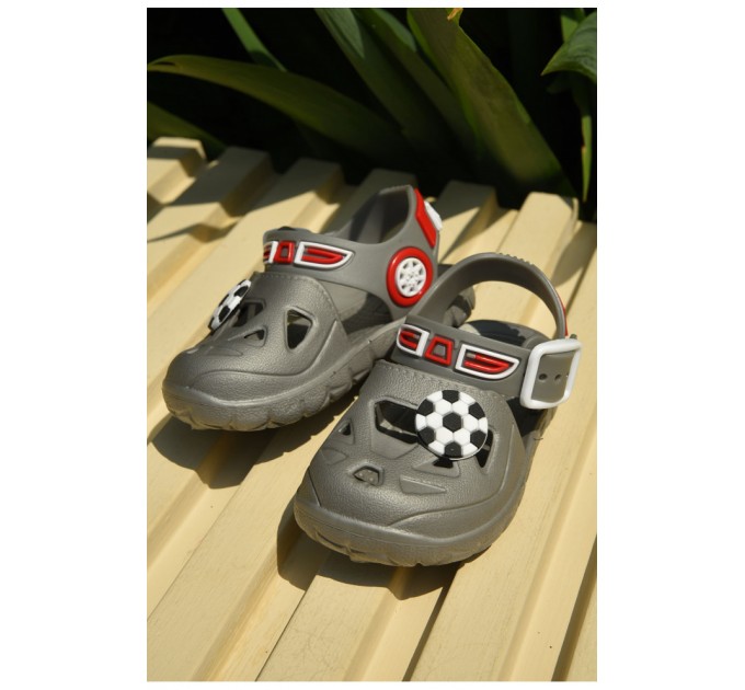 Сандалии детские пена для мальчика серого цвета 159542L