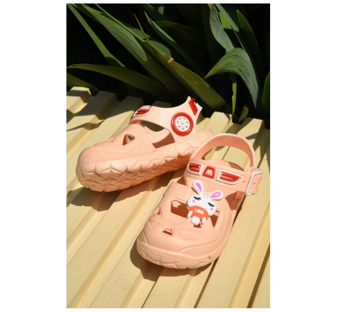 Сандалі дитячі піна для дівчинки персикового кольору 159555L