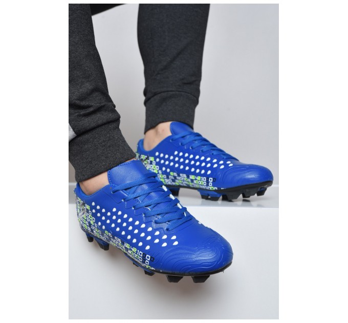 Бутси чоловічі синього кольору 161419L