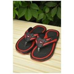 Вьетнамки для мальчика черного цвета с красными вставками 162499L Вьетнамки для мальчика черного цвета с красными вставками 162499L