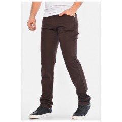 Штани чоловічі темно-коричневого кольору 163983L