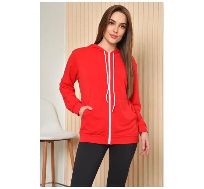 Спортивна кофта жіноча червоного кольору 164977L
