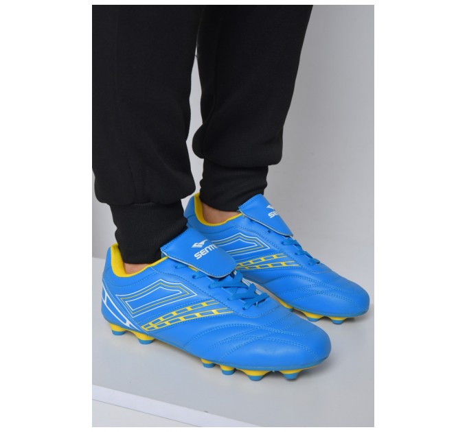 Бутсы мужские синего цвета 165938L