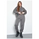 Спортивний костюм жіночий на флісі сірого кольору 168856L
