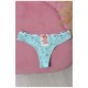 Стрінги жіночі з принтом м`ятного кольору 169759L