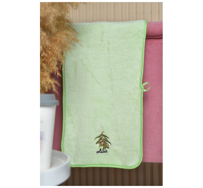 Рушник кухонний мікрофібра салатового кольору 170449L