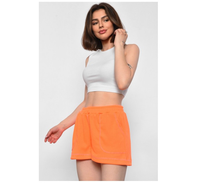 Шорты женские ярко оранжевого цвета 172355L