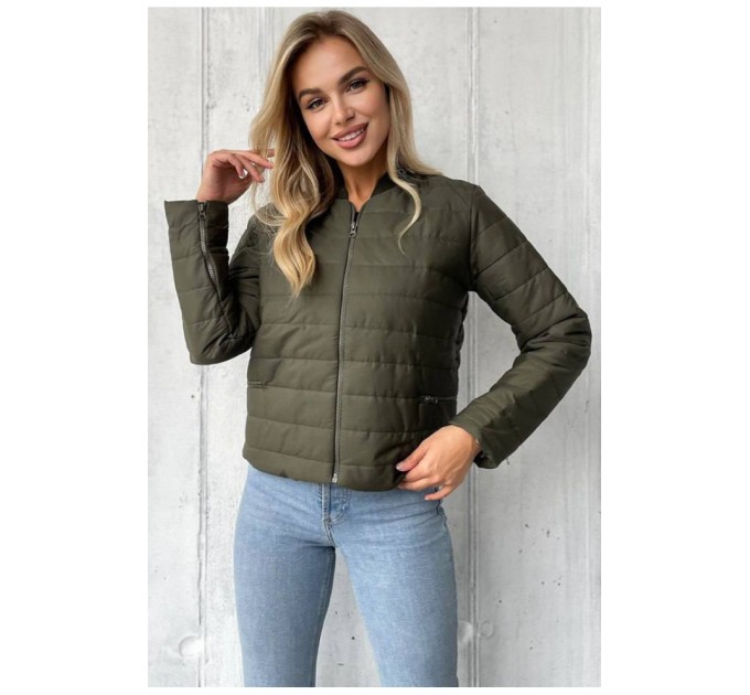 Куртка женская цвета хаки 172473L