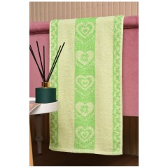 Полотенце кухонное махровое зеленого цвета 173433L