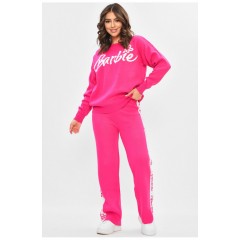 Костюм жіночий розкльошений рожевого кольору 174394L
