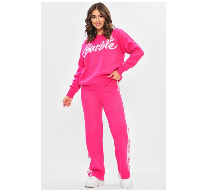 Костюм жіночий розкльошений рожевого кольору 174394L