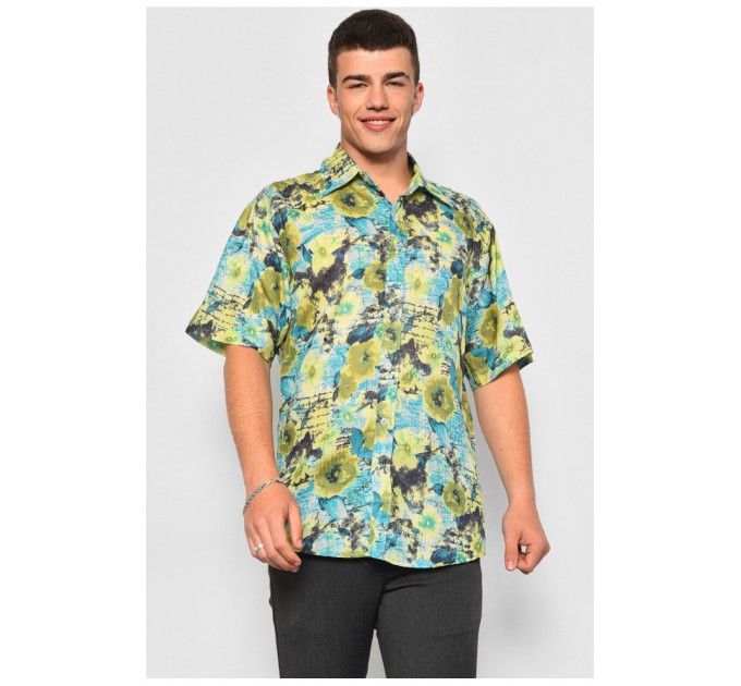 Рубашка мужская зеленого цвета 174930L