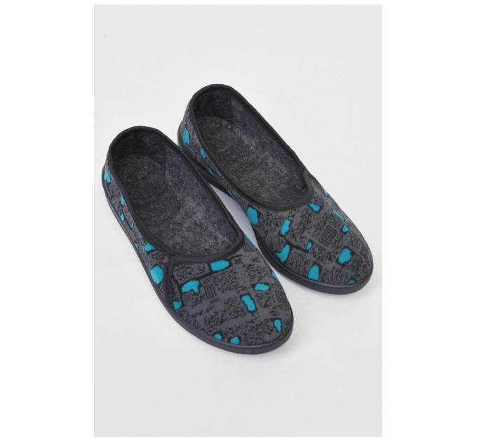 Тапочки женские серого цвета 175223L