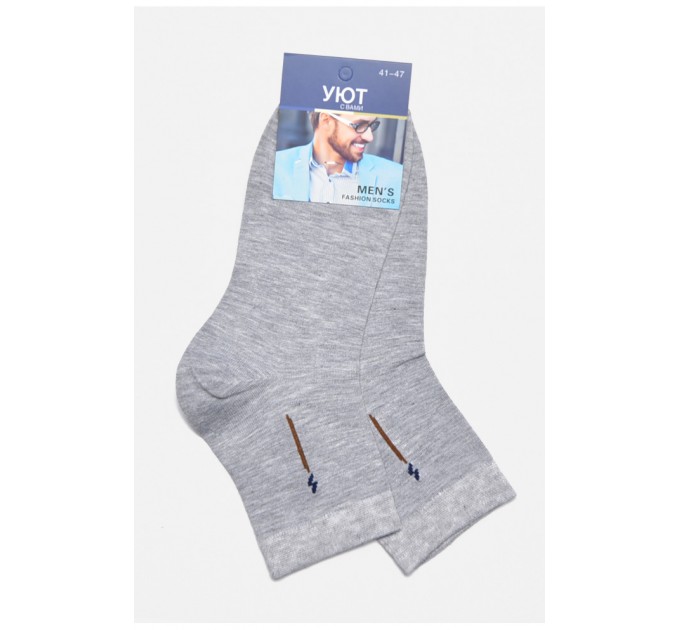 Шкарпетки чоловічі демісезонні сірого кольору 175523L