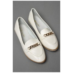 Балетки дитячі для дівчинки білого кольору 176019L Балетки дитячі для дівчинки білого кольору 176019L