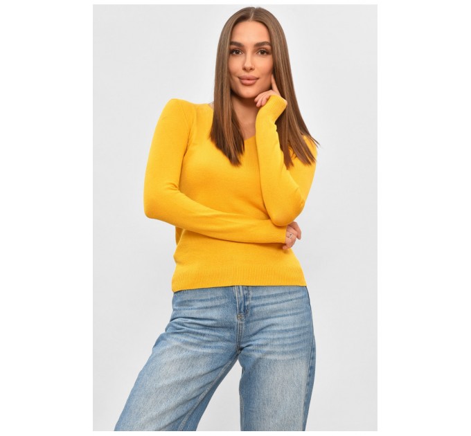 Кофта женская горчичного цвета 176057L