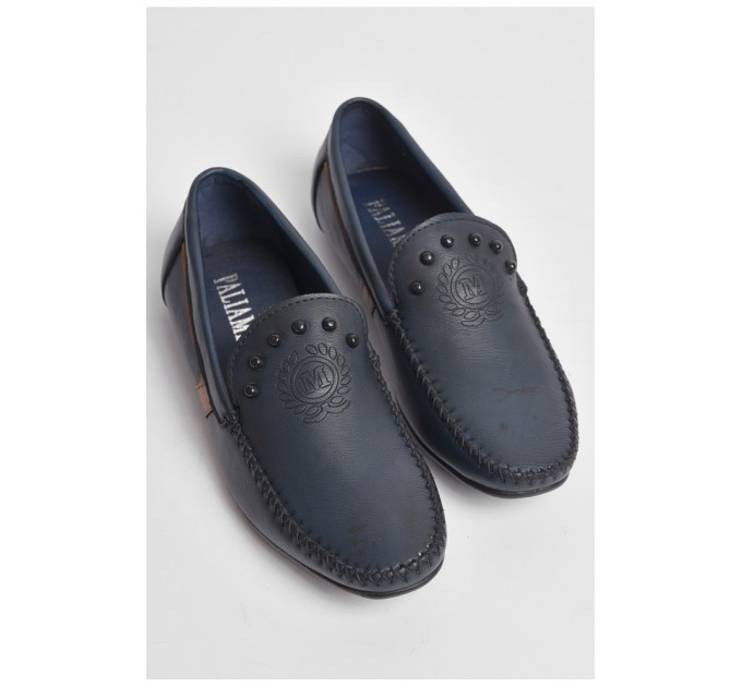 Подростковые туфли для мальчика темно-синего цвета 176124L