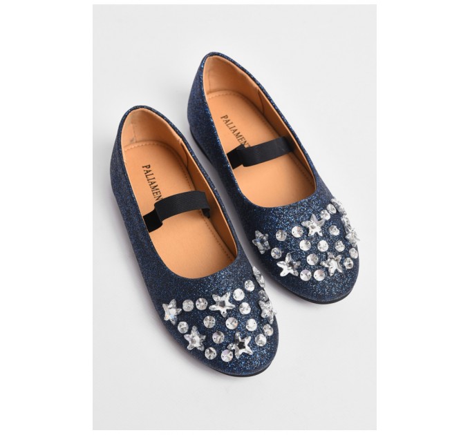 Балетки для дівчинки синього кольору 176962L