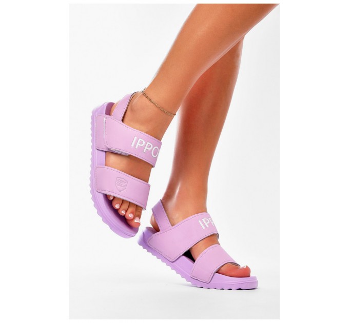 Босоножки женские лилового цвета 177534L
