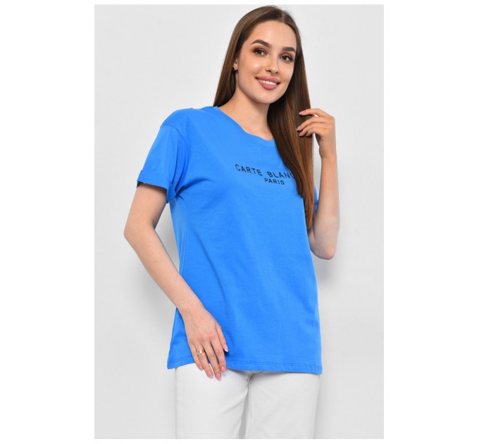 Женская футболка синего цвета 178431L