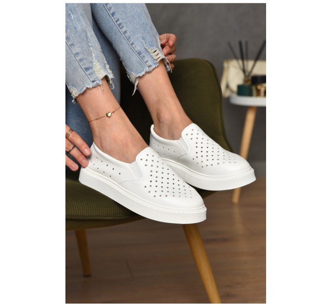 Сліпони жіночі білого кольору 178470L