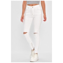Джинси жіночі білого кольору 178486L