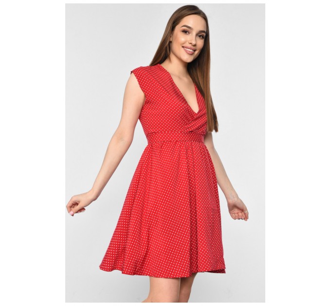 Сарафан жіночий червоного кольору 178941L