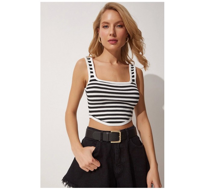 Топ жіночий чорно-білого кольору 179790L