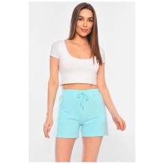 Шорты женские голубого цвета 180016L