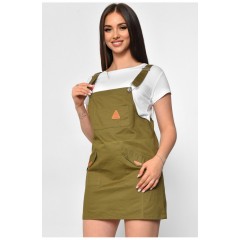 Сарафан жіночий кольору хакі 180044L
