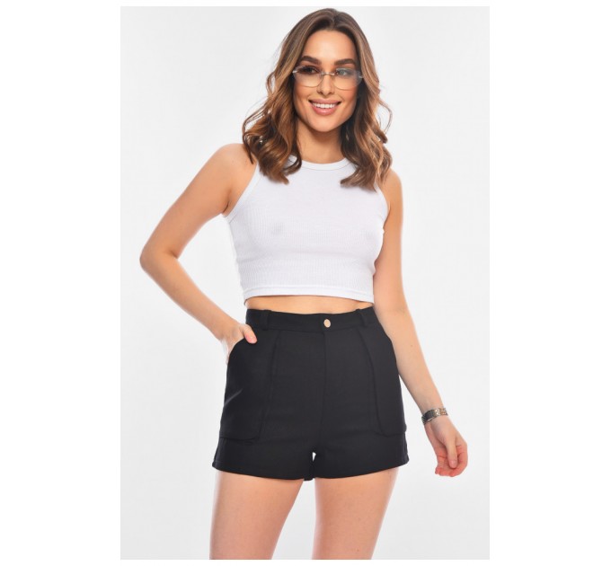 Шорты женские черного цвета 180171L