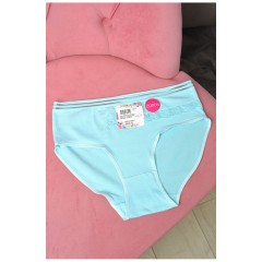 Труси жіночі напівбатальні блакитного кольору 181066L