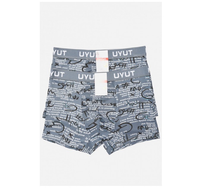 Набор мужских боксеров темно-серого цвета 2 штуки 181101L