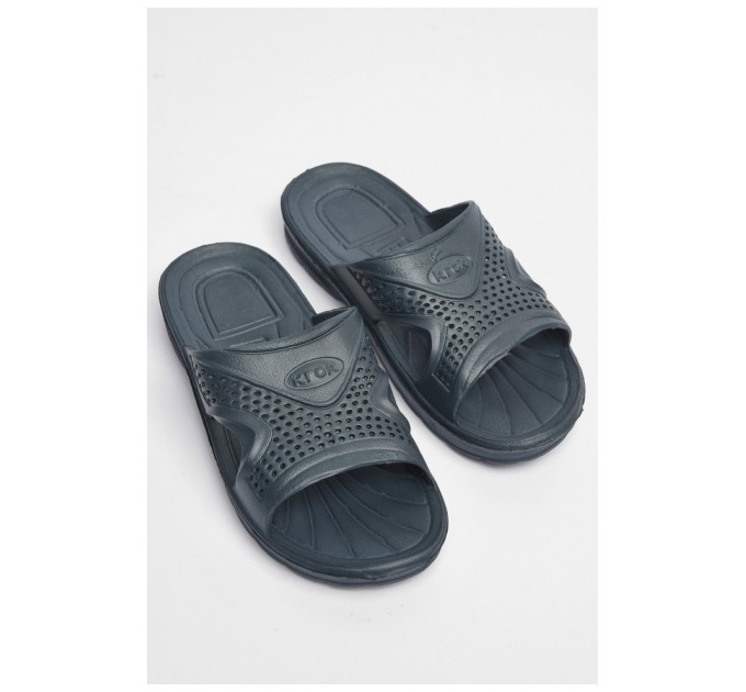 Подростковые шлепки для мальчика темно-синего цвета 181205L