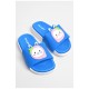 Шльопанці дитячі синього кольору з малюнком 181216L