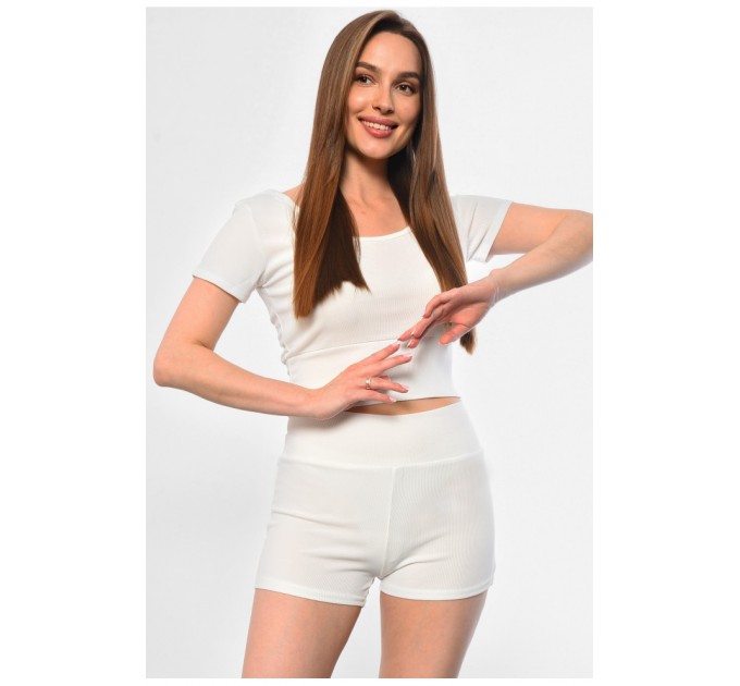 Костюм жіночий білого кольору 181537L